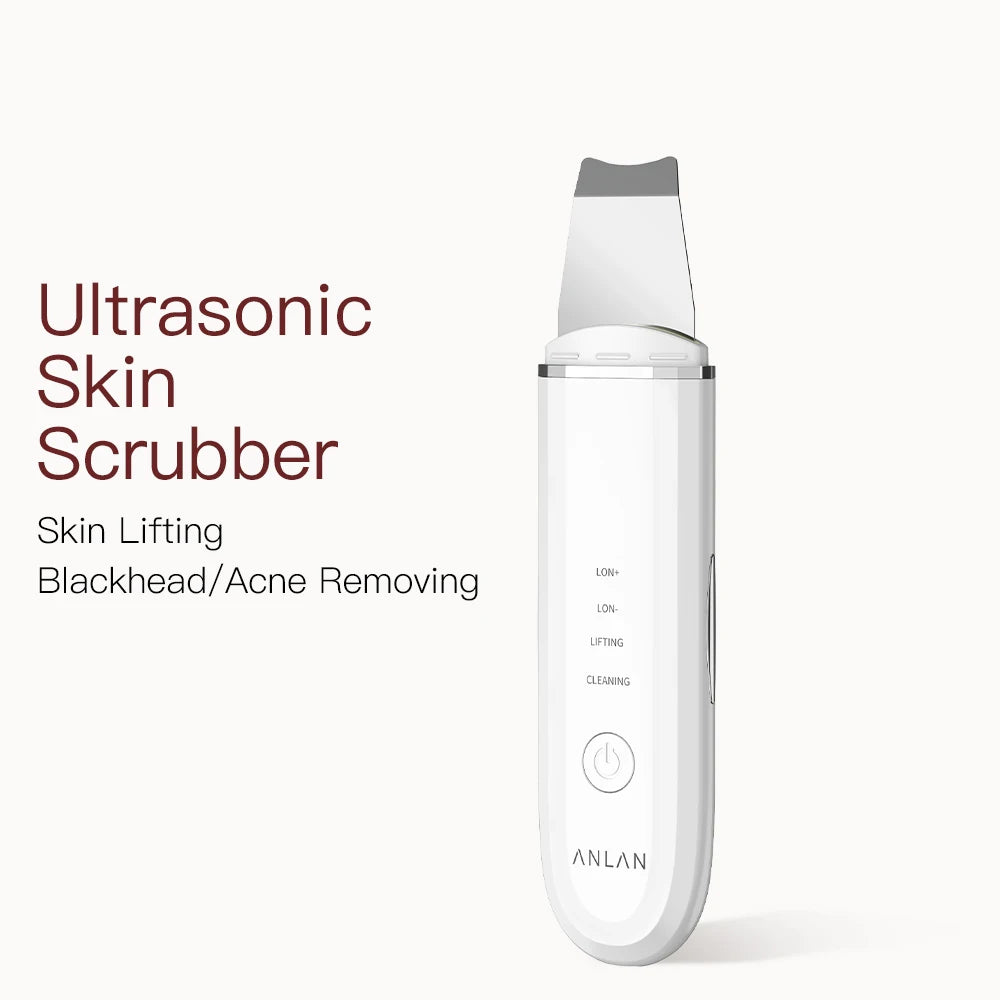 GlowVibez Ultrasonic Skin Scrubber – Deep Facial Cleansing &amp; Skin Rejuvenation